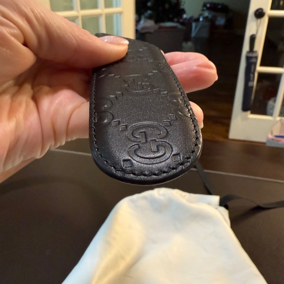 Gucci  VGUC Guccissima Leather Interlocking G Buckle Belt in Black size 80/32 - Picture 10 of 15